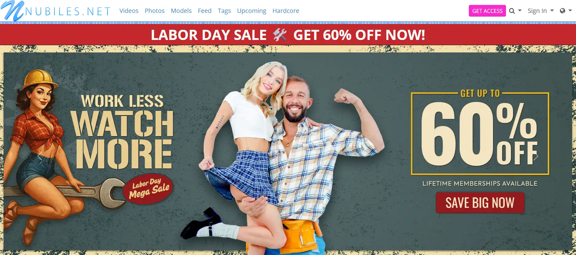 Nubiles.net review screenshot showing authentic HD teen-themed content 1