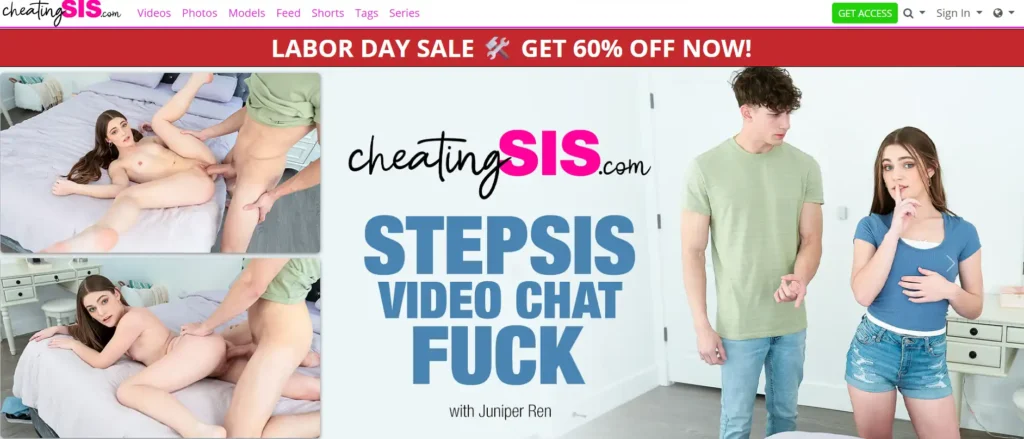 High-quality Nubiles network scene from Cheating SIS review 2