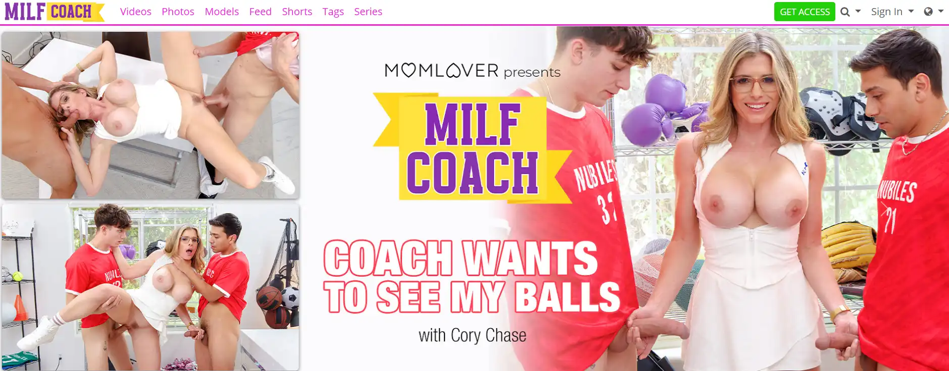 MILF Coach Review 2025– Best Mature Seduction, Sports Roleplay, and Network Access MILF Coach review site preview with premium 4K MILF videos 3